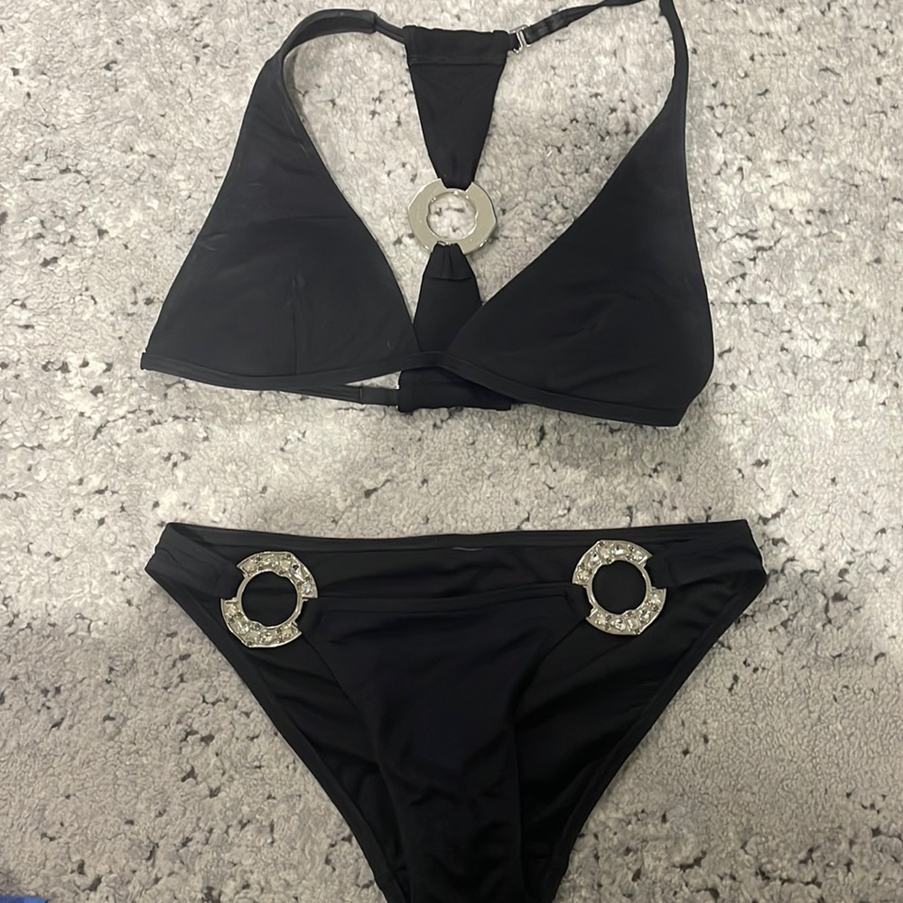 black Y2K bikini